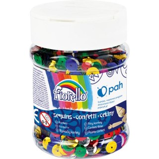 Cekiny confetti kółka łamane GR-C90-8 FIORELLO słoik 90g. 170-2540