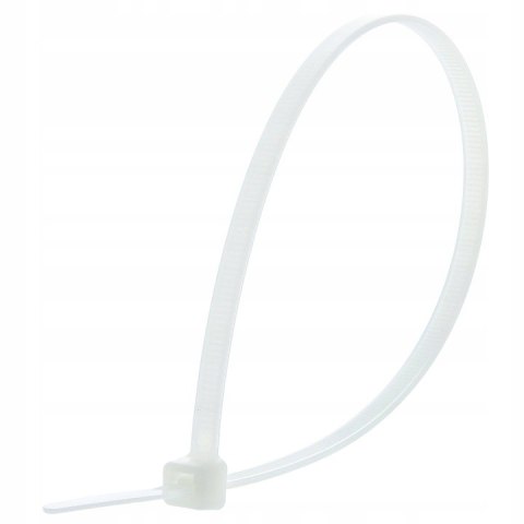 Opaska zaciskowa/opaska kablowa/zip/raps/trytytka 400x4,8mm (100szt) biała LEXTOOL (LXOP30)