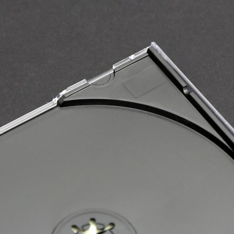 Pudełko na płytę CD jewel 10,4mm czarna taca (10szt) NATUNA (56928)