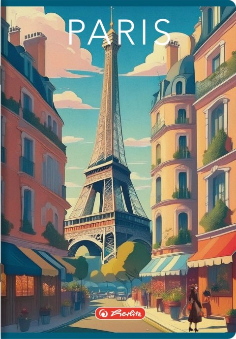 Zeszyt A4 96k linia margines RETRO CITY 400196849 HERLITZ