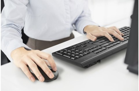 Bezprzewodowy zestaw klawiatury i myszy KM270 EQ z akumulatorem czarny K75560WW KENSINGTON