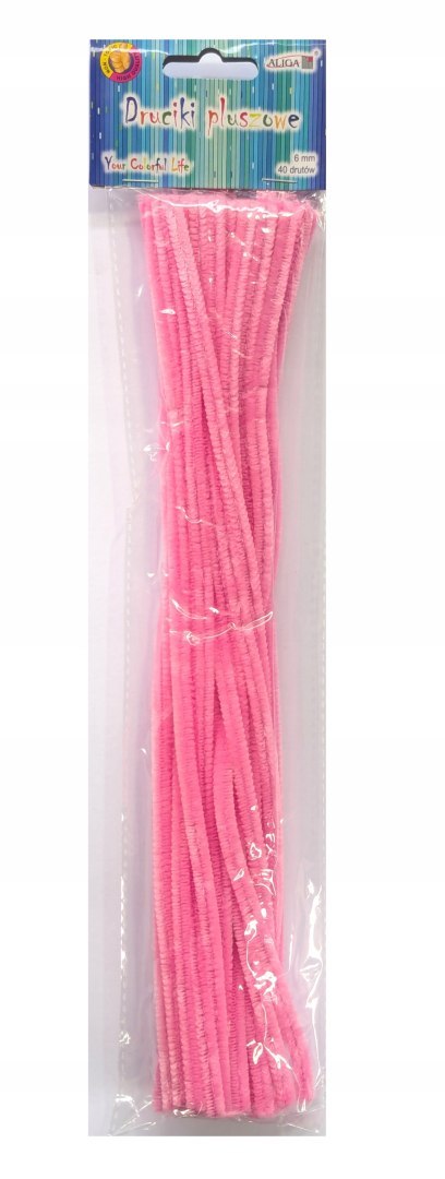 Druty pluszowe DPK-08 różowe