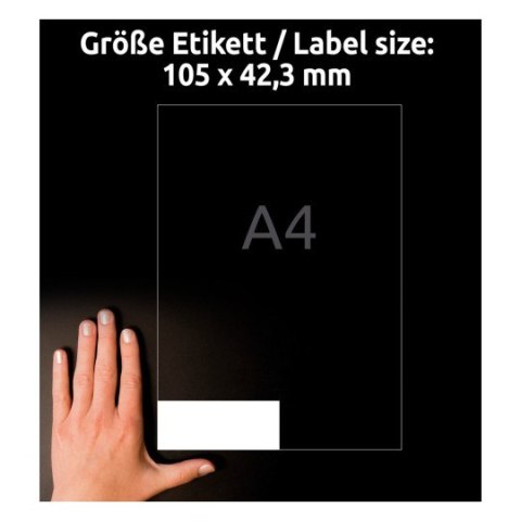 Etykiety białe ULTRAGRIP 105x42,3mm (25 arkuszy=350 etykiet) 6136 AVERY ZWECKFORM