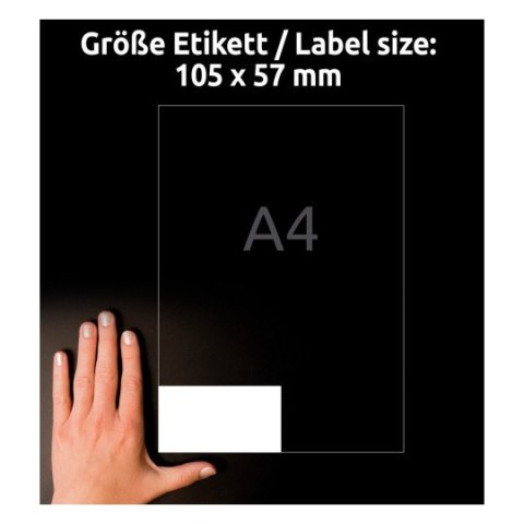 Etykiety białe ULTRAGRIP 105x57mm (25 arkuszy=250 etykiet) 6137 AVERY ZWECKFORM