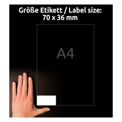 Etykiety białe ULTRAGRIP 70x36mm (10 arkuszy = 240 etykiet) 6122 AVERY ZWECKFORM