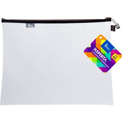 Koperta A5 z suwakiem metalowym BIAŁA BT606-B TETIS