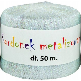 Kordonek metalizowany 2mmx50m perła KOB-03 ALIGA