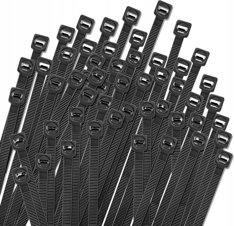 Opaska zaciskowa/opaska kablowa/zip/raps/trytytka 350x4,8mm (100szt) czarna LEXTOOL (LXOP29)
