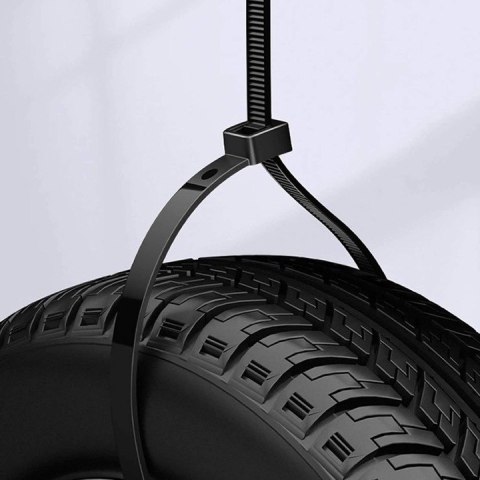 Opaska zaciskowa/opaska kablowa/zip/raps/trytytka 350x4,8mm (100szt) czarna LEXTOOL (LXOP29)