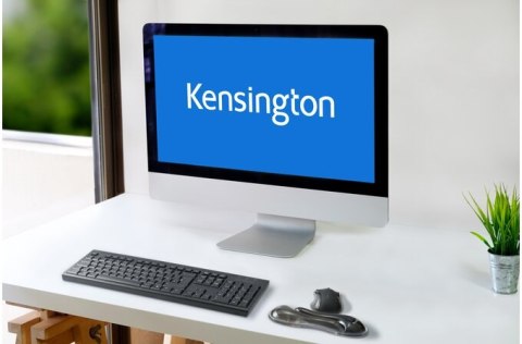 Podkładka żelowa szara Slim Duo Gel pod nadgarstek do myszy/trackballa K62438WW KENSINGTON