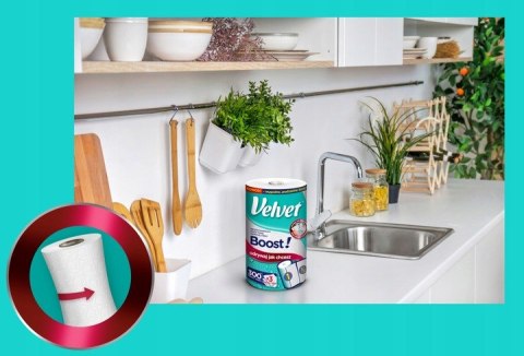 Ręcznik papierowy VELVET BOOST! Super Strong 300 listków 3 warstwy