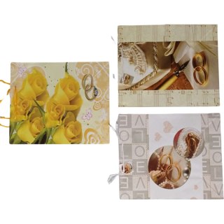 Torebka prezentowa 41x49x19cm laminowana Jumbo ŚLUBNA ROZETTE