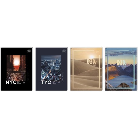 Brulion A5 96 kratka kol.215 BLACK&WHITE 8521 INTERDRUK