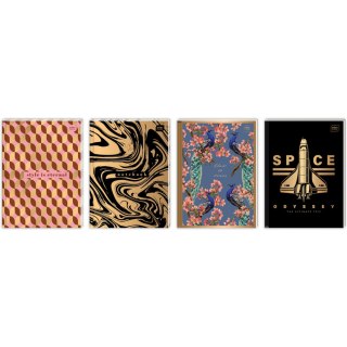 Brulion A5 96k kratka METALLIC 1629 INTERDRUK