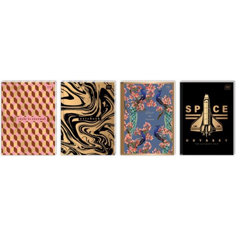 Brulion A5 96k kratka METALLIC 1629 INTERDRUK