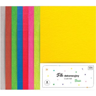 Filc dekoracyjny 8szt. BASIC mix INTERDRUK