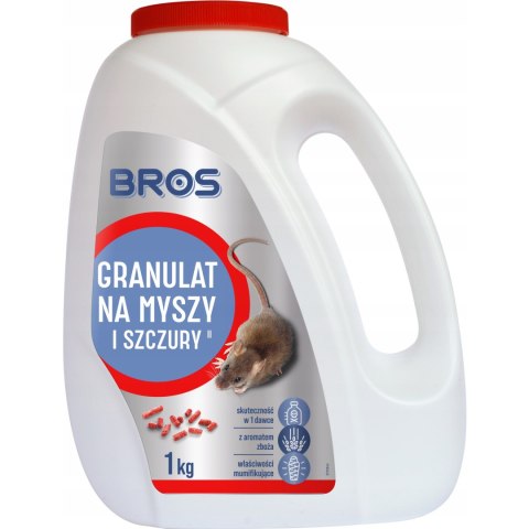 Granulat na myszy i szczury 1kg BROS
