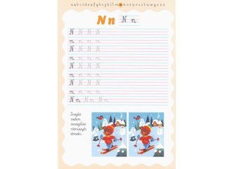 Kolorowanka A4 16k z naklejkami KALIGRAFIA + zadania INTERDRUK