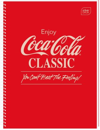 Kołozeszyt A4 100k kratka M Hybrid COCA COLA INTERDRUK