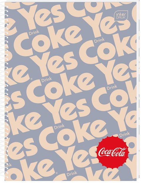 Kołozeszyt A4 100k kratka M Hybrid COCA COLA INTERDRUK