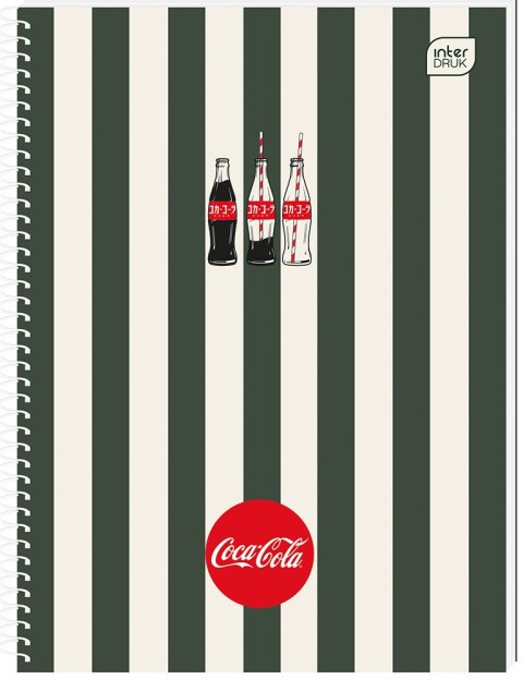 Kołozeszyt A5 100k kratka M Soft Touch COCA COLA INTERDRUK