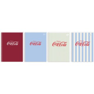 Kołozeszyt A6 80k kratka Soft Touch COCA COLA INTERDRUK