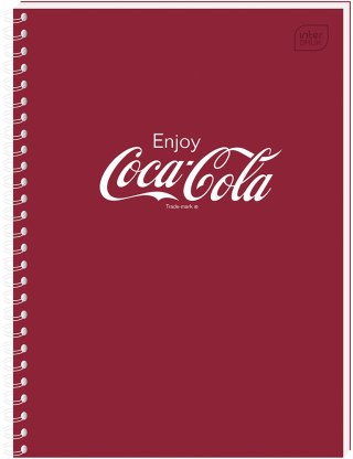 Kołozeszyt A6 80k kratka Soft Touch COCA COLA INTERDRUK