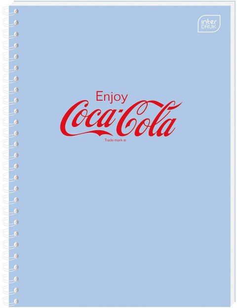 Kołozeszyt A6 80k kratka Soft Touch COCA COLA INTERDRUK