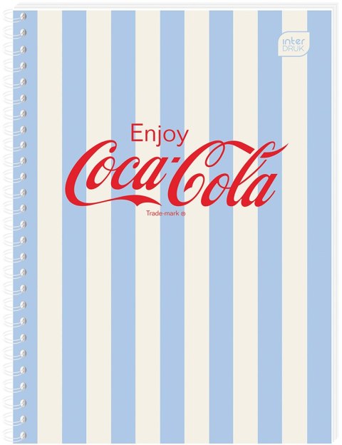 Kołozeszyt A6 80k kratka Soft Touch COCA COLA INTERDRUK