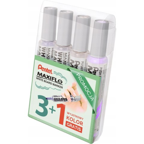 Marker suchościeralny 4sztuki AACV etui MWL5M-WA4AACVPL PENTEL