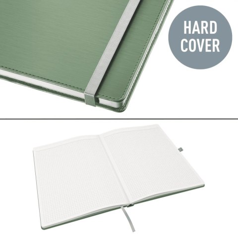 Notatnik w twardej oprawie Style A5 w kratkę seledynowy 44861053 LEITZ