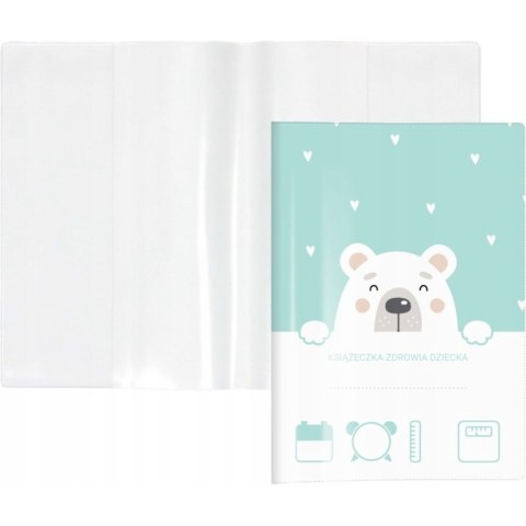 Okładka na książeczkę zdrowia dziecka z nadrukiem NIEDŹWIEDŹ KZ-00-06 BIURFOL