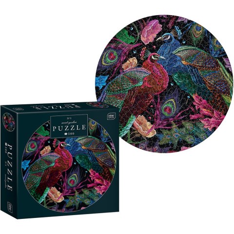 Puzzle 500 elementów Round Secret Garden1 INTERDRUK