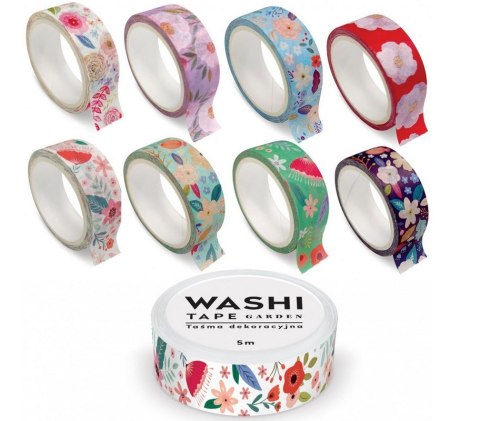 Taśma dekoracyjna 5m GARDEN 8 wzorów opakowanie (24 sztuki) INTERDRUK