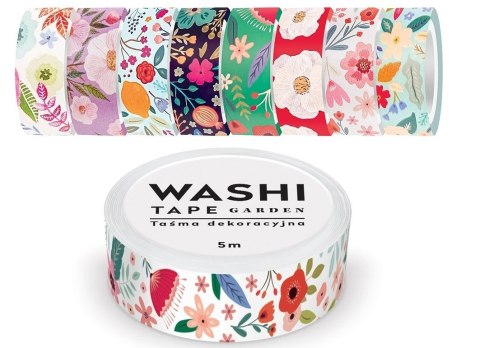 Taśma dekoracyjna 5m GARDEN 8 wzorów opakowanie (24 sztuki) INTERDRUK