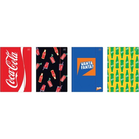 Teczka A4 z gumką Mat+UV COCA COLA INTERDRUK