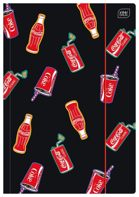 Teczka A4 z gumką Mat+UV COCA COLA INTERDRUK