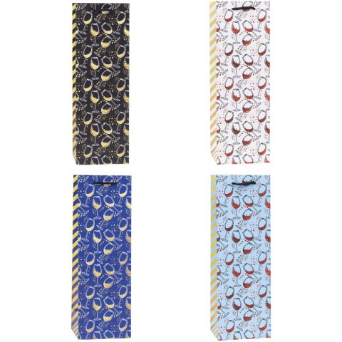 Torebka prezentowa 12x36x9cm TBG-24051-HS-BB ROZETTE