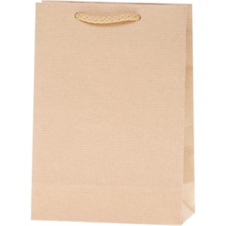 Torebka prezentowa KRAFT 1 mała szara 13x18x6cm ROZETTE