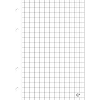 Wkład do segregatora A4 kratka ( 100ark.) biały INTERDRUK