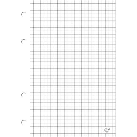 Wkład do segregatora A4 kratka ( 100ark.) biały INTERDRUK