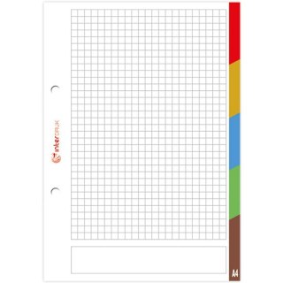 Wkład do segregatora A5 50k LUX kol.re INTERDRUK *7285