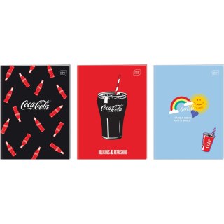 Zeszyt A4 32k 3-linia kolorowa 70g Mat+UV COCA COLA INTERDRUK