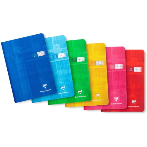 Zeszyt A5 16 kartek kratka 90g mix kolorów 63522AMXC CLAIREFONTAINE