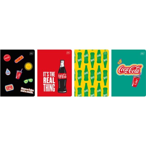 Zeszyt A5 32k 3-linia kolorowa 70g Mat+UV COCA COLA INTERDRUK