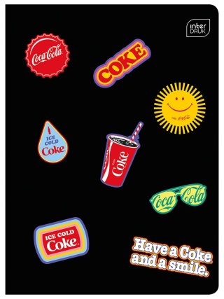 Zeszyt A5 32k 3-linia kolorowa 70g Mat+UV COCA COLA INTERDRUK