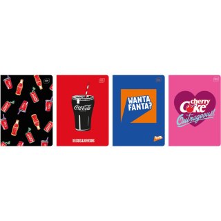 Zeszyt A5 32k kratka 70g M Mat+UV COCA COLA INTERDRUK