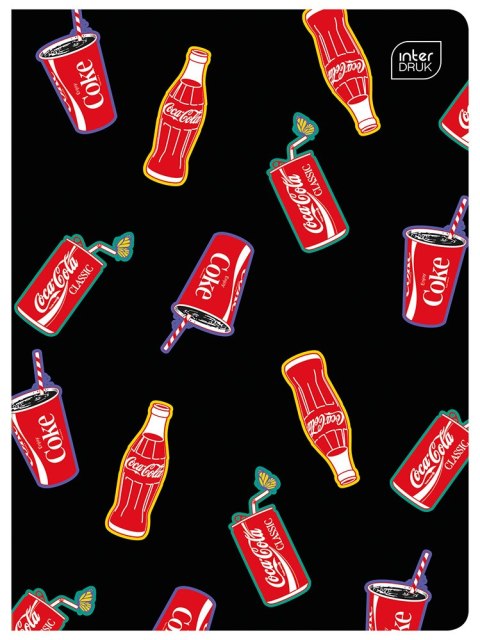 Zeszyt A5 32k kratka 70g M Mat+UV COCA COLA INTERDRUK