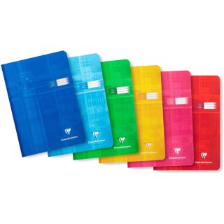 Zeszyt A5 32k linia podwójna kolorowa 90G 63549AMXC CLAIREFONTAINE