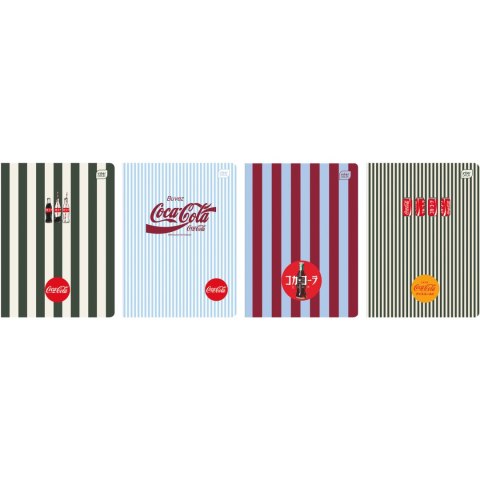 Zeszyt A5 80k kratka M Soft Touch COCA COLA INTERDRUK